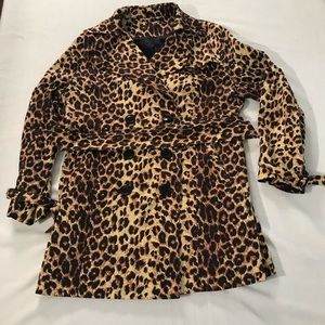 Vertigo Paris Double Breasted leopard Print Jacket